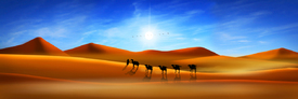 Die Wüsten-Karawane in Panorama/10375995